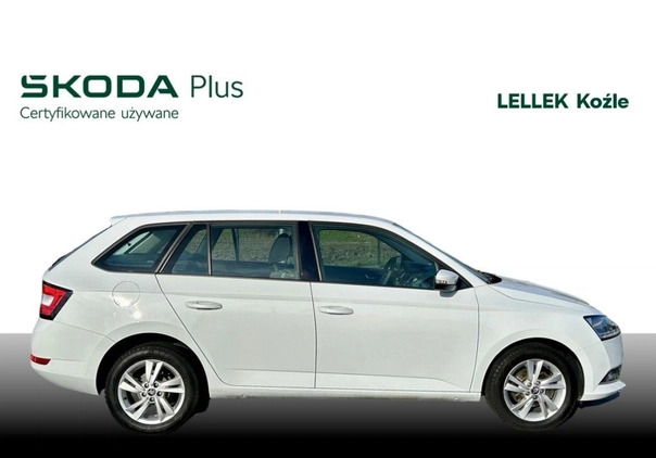 Skoda Fabia cena 56000 przebieg: 55123, rok produkcji 2021 z Krośniewice małe 154